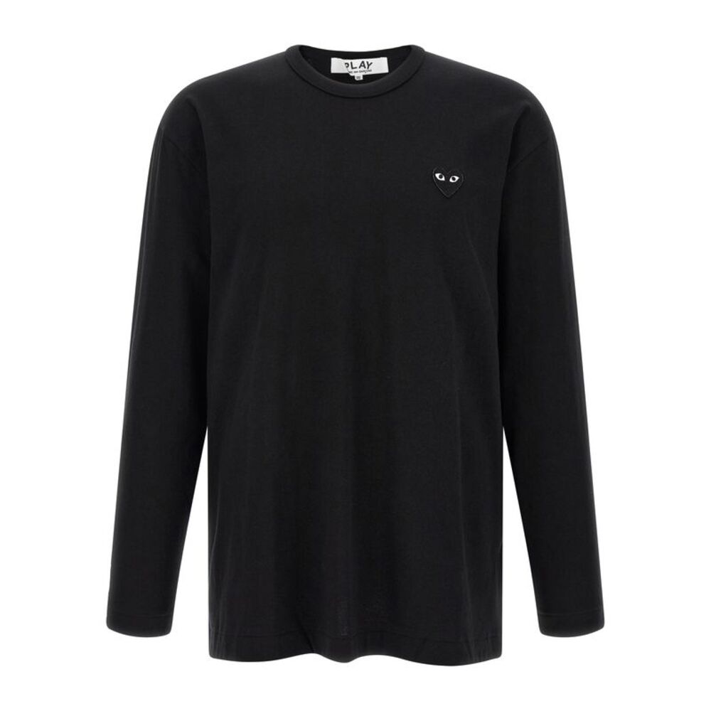 Comme Des Garçons Play Black Cotton Men's T-Shirt